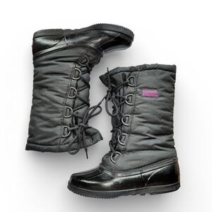 Sorel Women's Vintage Retro Black Winter Snow Boots Size 7